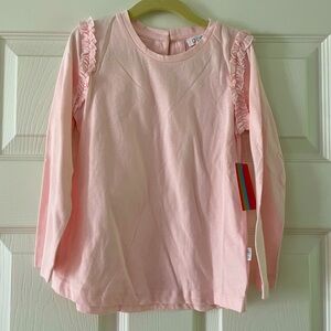 Girls Giggle long Sleeved Tshirt in Pink